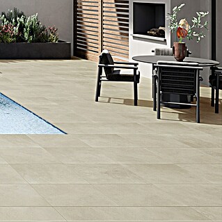 Art-Tec by Palazzo Terrassenfliese (60 x 60 x 2 cm, Offwhite, Matt)