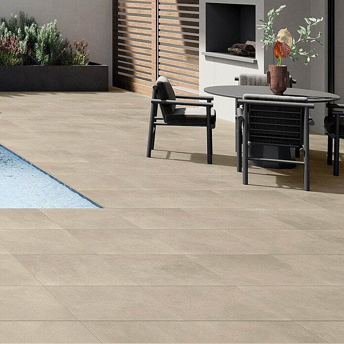Art-Tec by Palazzo Terrassenfliese (60 x 60 x 2 cm, Creme, Matt)