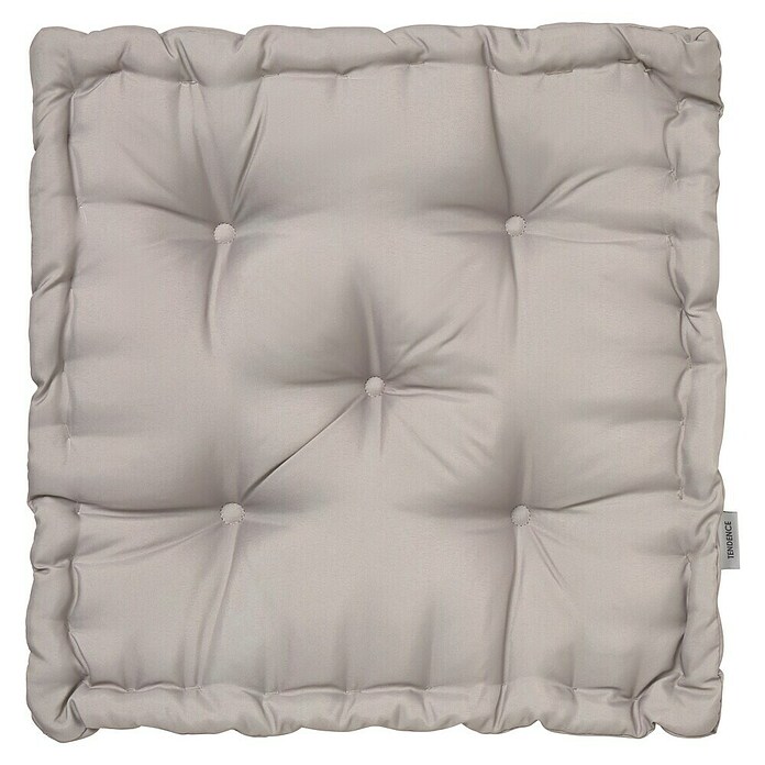 Cojín para suelo capitone water resist (Taupe, 45 x 45 cm, 1 ud.) | BAUHAUS