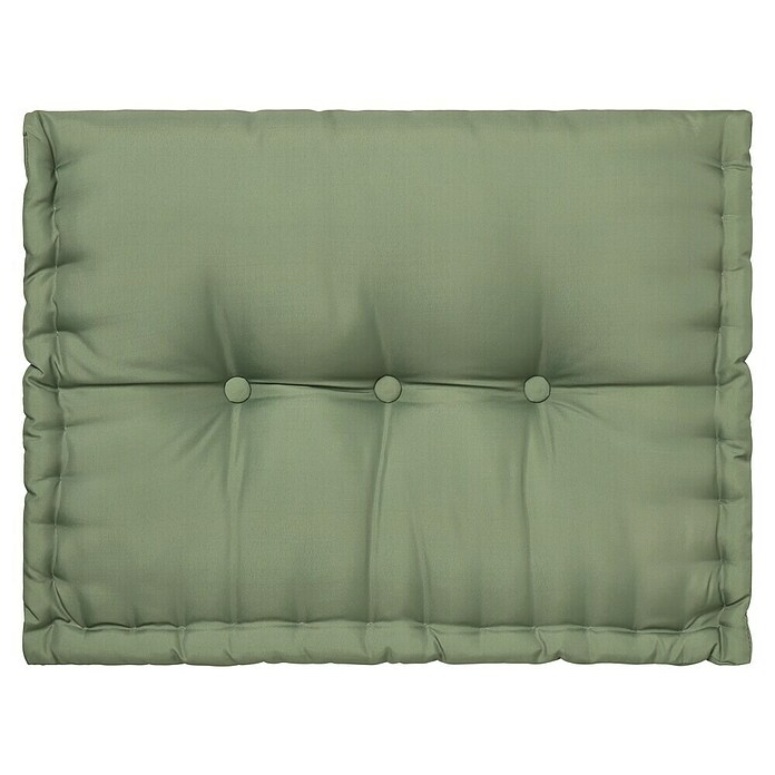 Cojín para respaldo de palet water resist (L x An x Al: 60 x 40 x 10 cm, Verde, 100% poliéster) | BAUHAUS