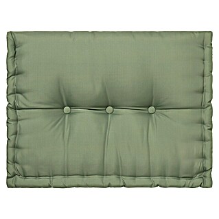 Cojín para respaldo de palet water resist (L x An x Al: 60 x 40 x 10 cm, Verde, 100% poliéster)