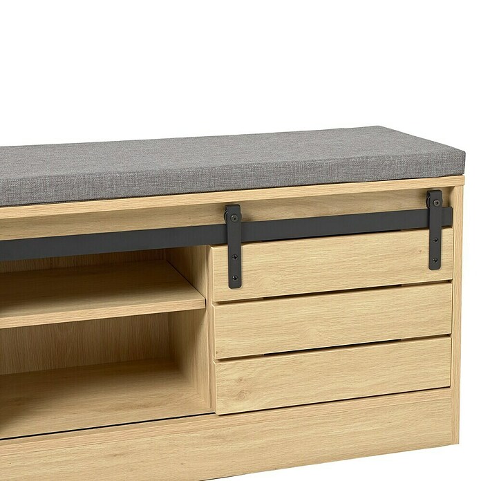 Banco Amla (L x An x Al: 80 x 35 x 48 cm, Madera, Natural) | BAUHAUS
