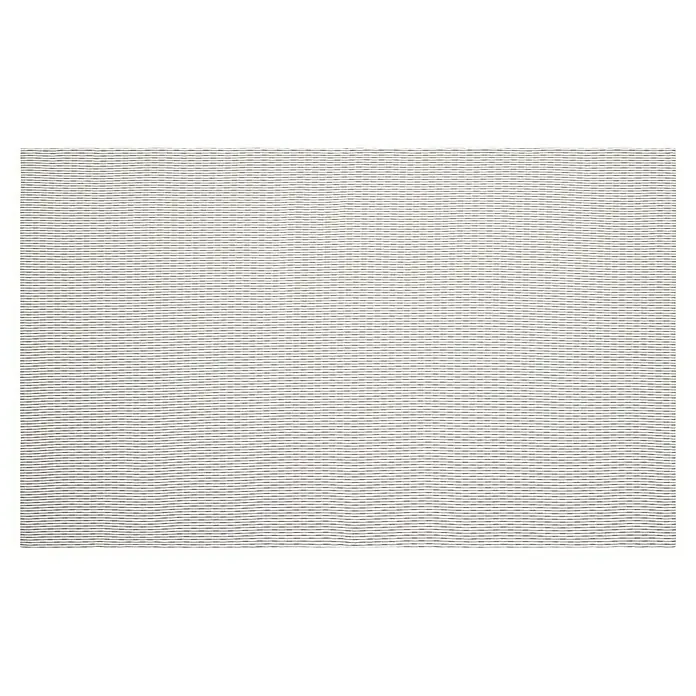 Manta para sofá Jacquard - Textil, Natural - Detalle de un tejido blanco a rayas. Las finas líneas aportan una textura sutil y un aspecto elegante al textil.
