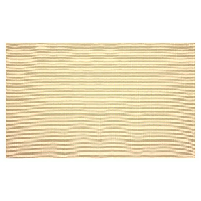 Manta para sofá Jacquard - Textil, Mostaza - Primer plano de un patrón de tela con finas rayas horizontales en amarillo y blanco, ideal para ropa o textiles.