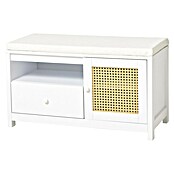 Banco Tana (L x An x Al: 80 x 36 x 46 cm, Madera, Blanco) | BAUHAUS