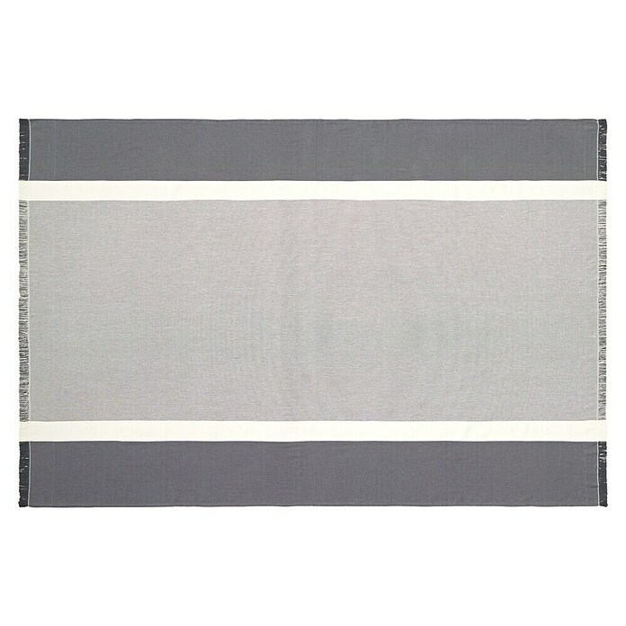 Plaid Vigore Rayas (180 x 260 cm, Antracita) | BAUHAUS