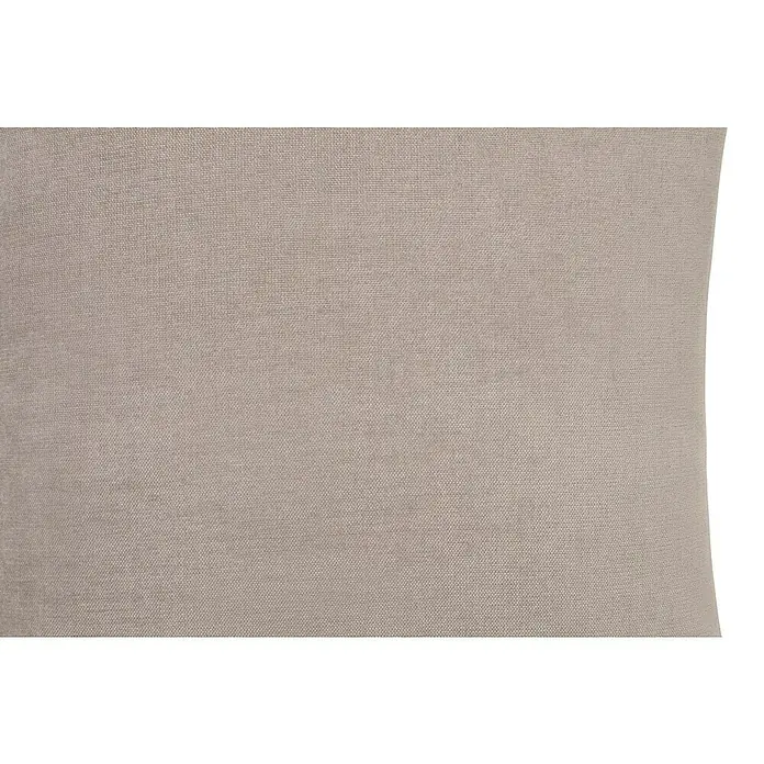 Cojín Chenilla - 45 x 45 cm, Poliéster, Taupe, Cuadrado - Primer plano de una textura de tela beige, ideal para tapicería o cortinas.