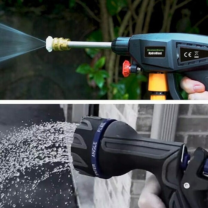 Hidrolimpiadora de alta presión de batería Hydroblast (9,5 bar, 21 V, Capacidad de bombeo: 210 l/h) | BAUHAUS