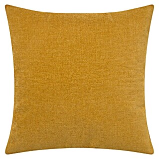 Cojín Chenilla (Mostaza, 45 x 45 cm, 100% poliéster, 1 ud.)