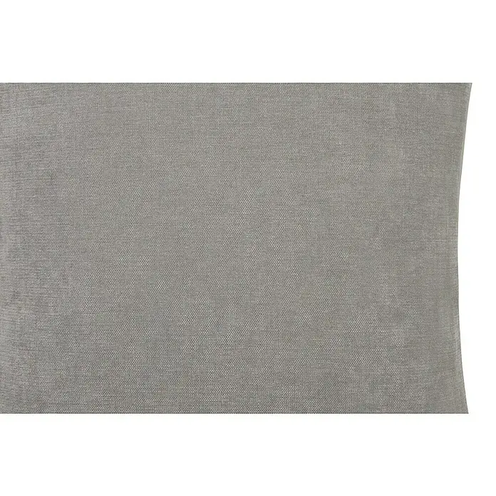 Cojín Chenilla - 45 x 45 cm, Poliéster, Gris, Cuadrado - Primer plano de tejido gris que muestra una textura fina y una elegancia sutil para tapicería y proyectos textiles.