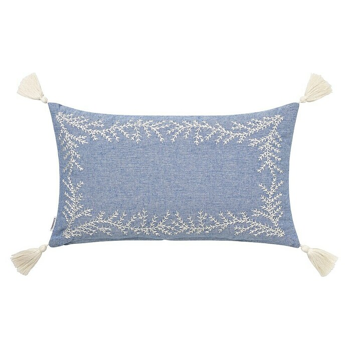 Cojín Irma (Azul, 30 x 50 cm, 100% algodón) | BAUHAUS