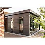 Telluria Pérgola Singolo 4836 con ventanas (Medidas ext. (An x Pr): 508 x 388 cm, Acero, Antracita, Sin set) | BAUHAUS