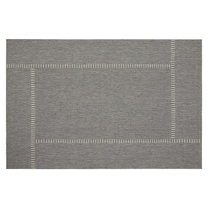 Alfombra exterior reversible In/Out Pespunte (Silver, 230 x 160 cm, Polipropileno) | BAUHAUS