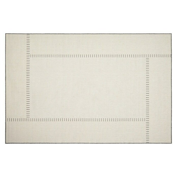 Alfombra exterior reversible In/Out Pespunte (Silver, 230 x 160 cm, Polipropileno) | BAUHAUS