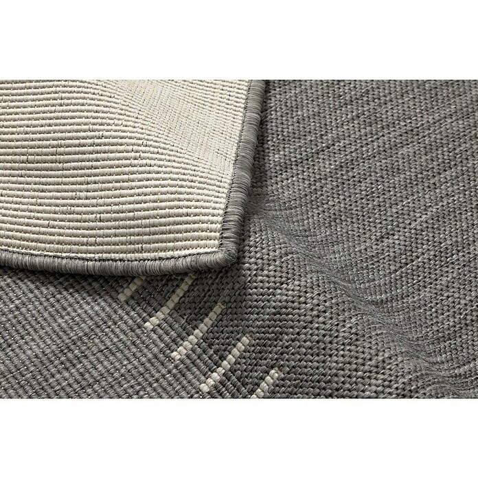 Alfombra exterior reversible In/Out Pespunte (Silver, 230 x 160 cm, Polipropileno) | BAUHAUS