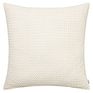 Cojín Waffle (Crudo, 50 x 50 cm, 75% algodón reciclado 25% poliéster)