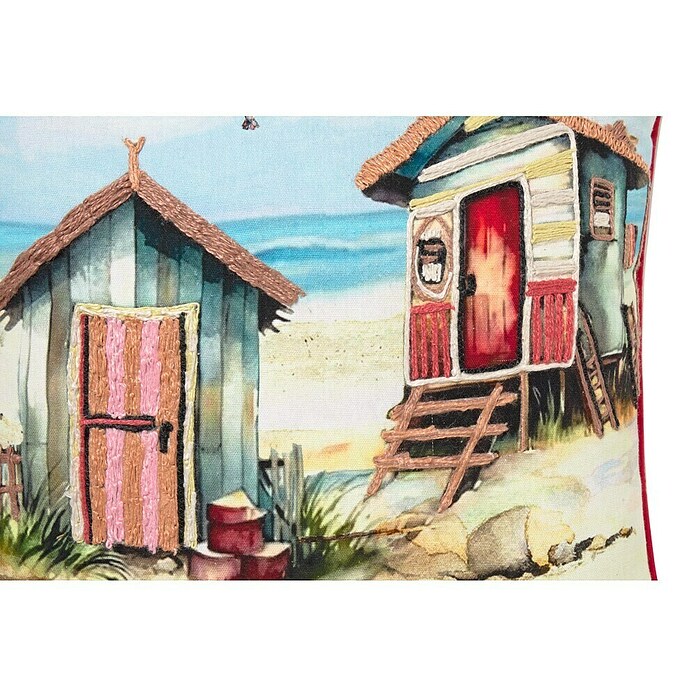 Cojín Paisaje Sand (Beige/Rojo, 45 x 45 cm, 100% algodón) | BAUHAUS