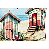 Cojín Paisaje Sand (Beige/Rojo, 45 x 45 cm, 100% algodón) | BAUHAUS