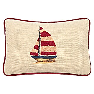 Cojín Velero Sail (Rojo, 20 x 30 cm, 100% algodón)