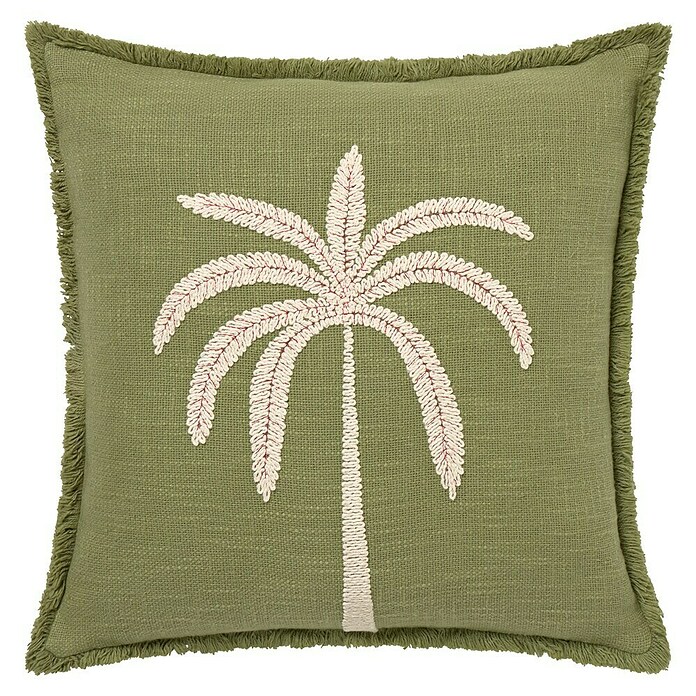 Cojín Palmera (Verde, 45 x 45 cm, 100% algodón) | BAUHAUS