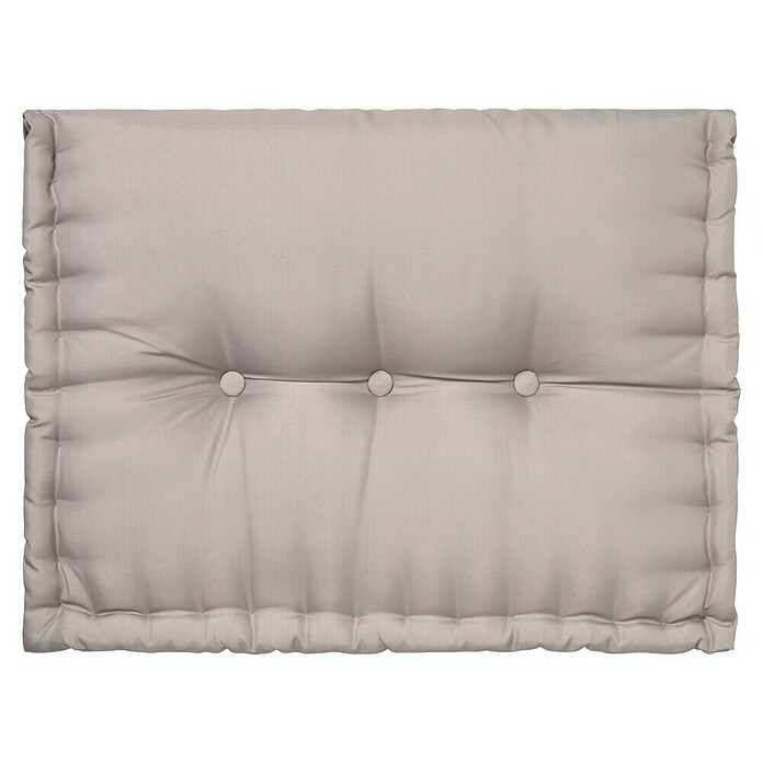 Cojín para respaldo de palet water resist (L x An x Al: 60 x 40 x 10 cm, Taupe, 100% poliéster) | BAUHAUS