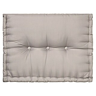 Cojín para respaldo de palet water resist (L x An x Al: 60 x 40 x 10 cm, Taupe, 100% poliéster)