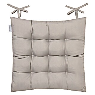 Cojín para silla water resist (45 x 45 x 5 cm, Taupe, 100% poliéster)