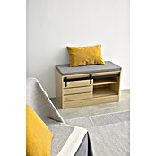 Banco Amla (L x An x Al: 80 x 35 x 48 cm, Madera, Natural) | BAUHAUS