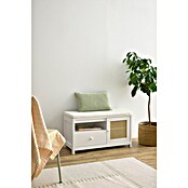 Banco Tana (L x An x Al: 80 x 36 x 46 cm, Madera, Blanco) | BAUHAUS