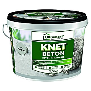 Ultrament Beton-Knetmasse Knet Beton (Hellgrau, 2,5 kg)