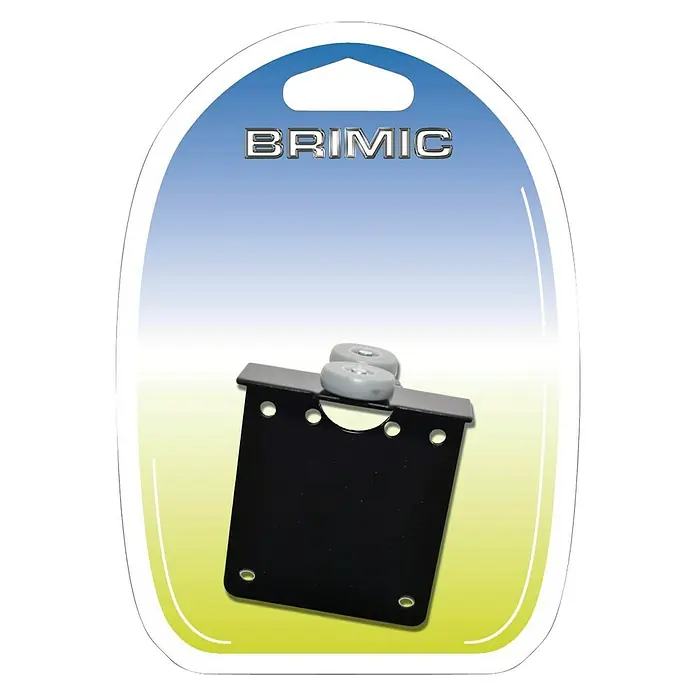 Micel Brimic Rueda RUA1 - Superior - Soporte de rodillo para puerta Brimic en embalaje. Herraje para puertas correderas para una apertura y cierre suaves.