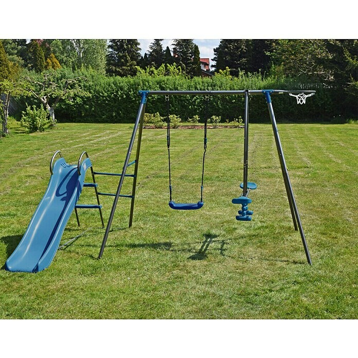 Kinderspielturm Thymek II (L x B x H: 230 x 150 x 195 cm, Blau) | BAUHAUS