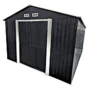 Gerätehaus (Außenmaß inkl. Dachüberstand (B x T): 300 x 303 cm, Firsthöhe: 2,14 m, Stahl, Anthrazit) | BAUHAUS