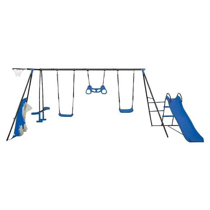 Kinderspielturm Maks II (L x B x H: 480 x 185 x 195 cm, Blau) | BAUHAUS