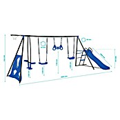 Kinderspielturm Maks II (L x B x H: 480 x 185 x 195 cm, Blau) | BAUHAUS