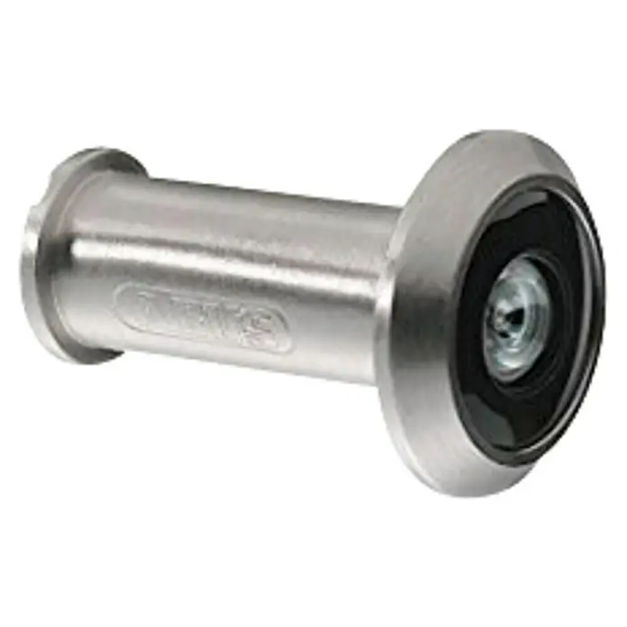Abus Mirilla TSP1216 - Plateado, Latón, Grosor de la puerta: 35 mm - 59 mm - Mirilla metálica para puerta, un detalle de seguridad para cada puerta principal. Permite una visión discreta del exterior.
