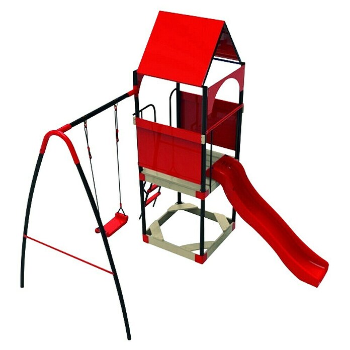 Kinderspielturm Katjek (L x B x H: 295 x 215 x 260 cm, Rot) | BAUHAUS