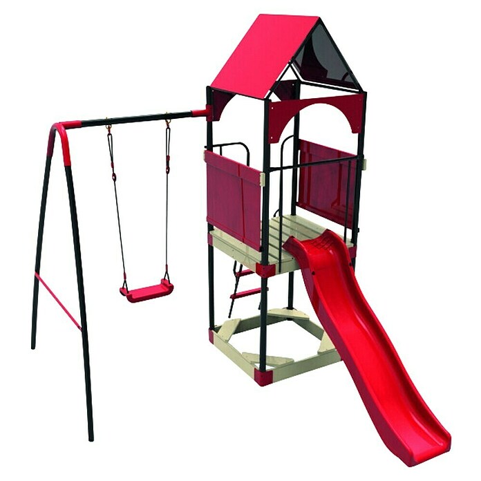 Kinderspielturm Katjek (L x B x H: 295 x 215 x 260 cm, Rot) | BAUHAUS