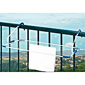 Tendedero de pared terraza (Longitud cuerda de tender: 10 m, Blanco, Ancho: 105 cm)