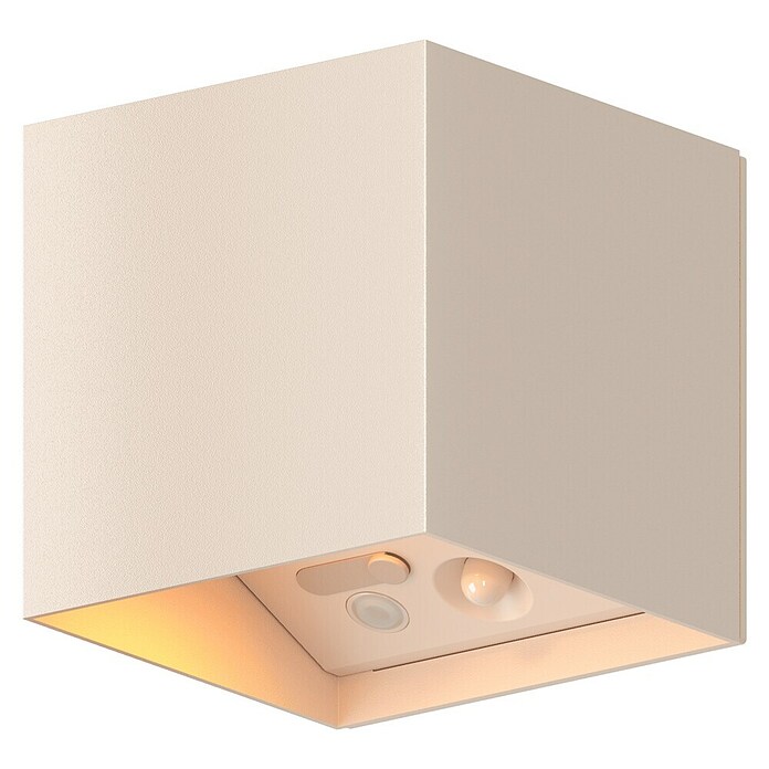 Calex Solar-wandlamp voor buiten Volterra Up & Down light (1,5 W, l x b x h: 10 x 10 x 10,3 cm, Zand, IP44, 170 lm) | BAUHAUS