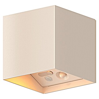 Calex Solar-wandlamp voor buiten Volterra Up & Down light (1,5 W, l x b x h: 10 x 10 x 10,3 cm, Zand, IP44, 170 lm)