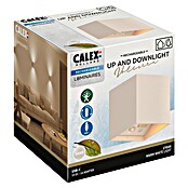 Calex Solar-wandlamp voor buiten Volterra Up & Down light (1,5 W, l x b x h: 10 x 10 x 10,3 cm, Zand, IP44, 170 lm) | BAUHAUS