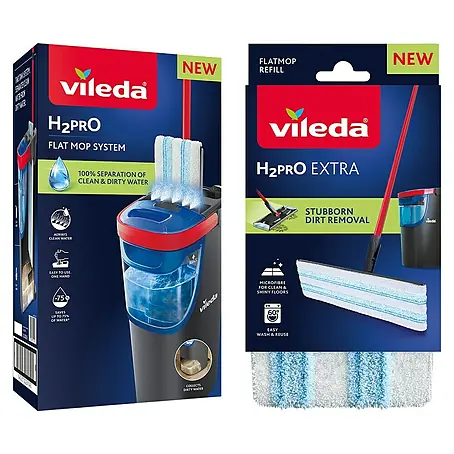 Vileda  Bodenwisch-Set H2PRO Flat Mop System