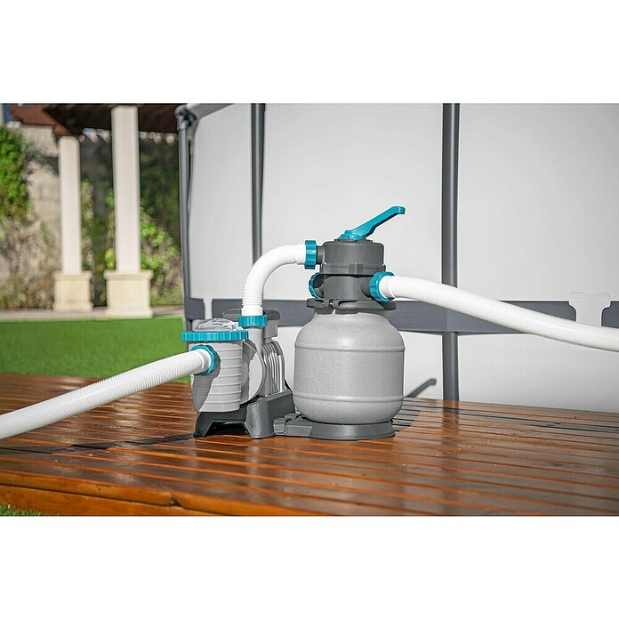 Bestway Flowclear Sistem peščenega filtra  (Primerno za prostornino bazena do: 42.300 l, Zmogljivost filtra: 6.056 l/h) | 8324 - Schwimmbadtechnik | ICIC - Pools / Whirlpools Zubehör | ICI - Pools & Zubehör | IC - Freizeit im Garten | I - Stadtgarten | BAUHAUS