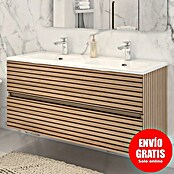 Disbain Conjunto de mueble de baño Vega (Ancho: 120 cm, Acacia, 2 pzs.) | BAUHAUS