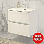 Disbain Conjunto de mueble de baño Vega (Ancho: 60 cm, Blanco, 2 pzs.) | BAUHAUS