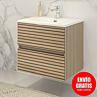 Disbain Conjunto de mueble de baño Vega (Ancho: 60 cm, Acacia, 2 pzs.)