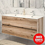 Disbain Conjunto de mueble de baño Vega (Ancho: 120 cm, Cognac, 2 pzs.) | BAUHAUS
