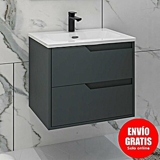 Disbain Conjunto de mueble de baño Casiopea (Ancho: 60 cm, Verde foresta, Mate)