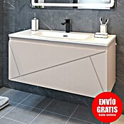 Disbain Conjunto de mueble de baño Lira (Ancho: 100 cm, Maquillaje, Mate, 2 pzs.) | BAUHAUS